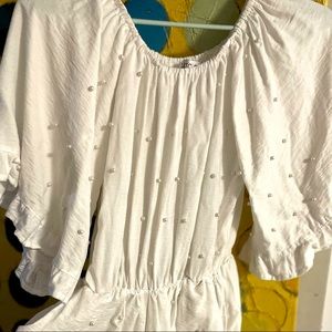 Lucci Size small white Romper